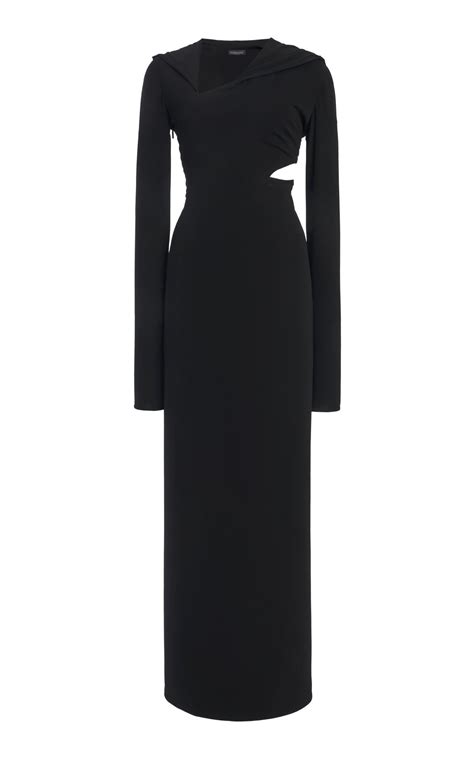 Tessuto Asymmetric Jersey Maxi Dress By Versace 